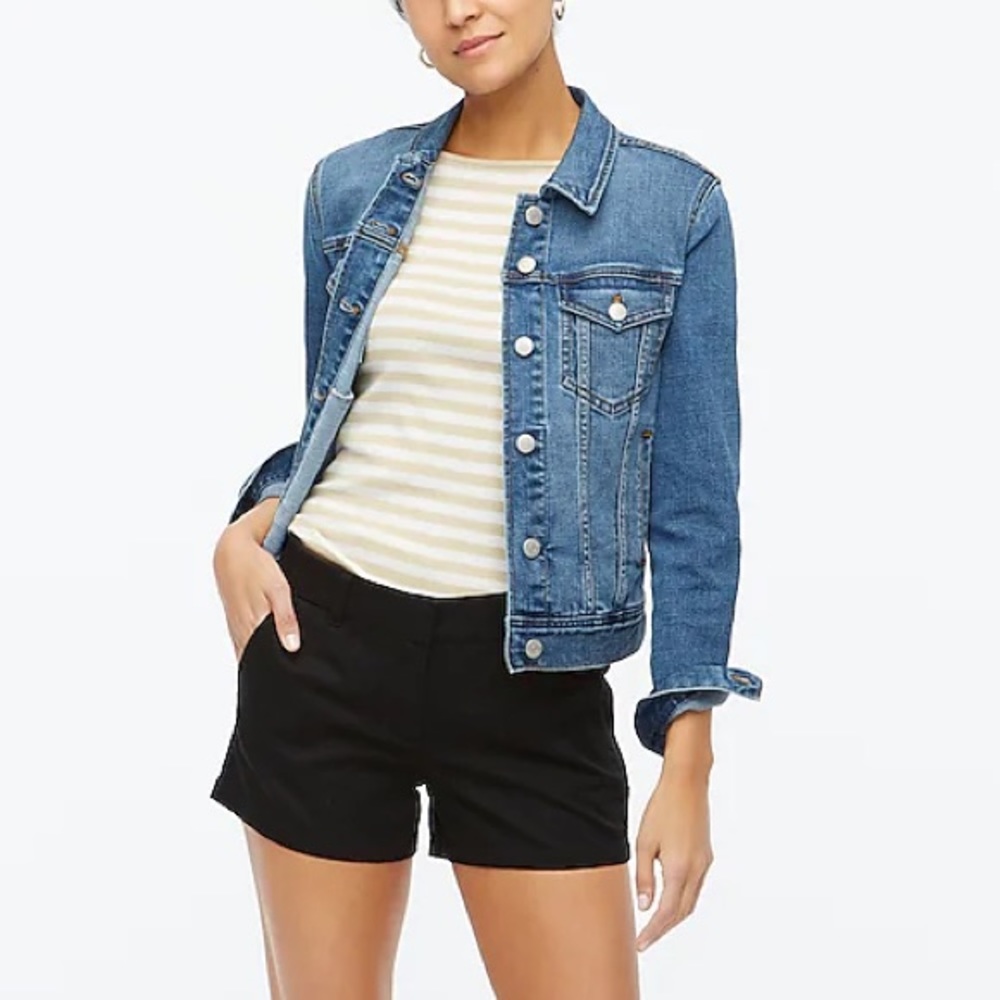J. Crew black chino shorts